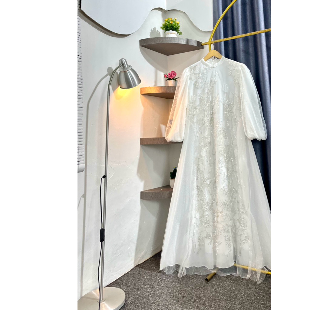 Yulia Store Gamis Maria Dres Ceruty Babydol Mix tile Raindrop Tile payet