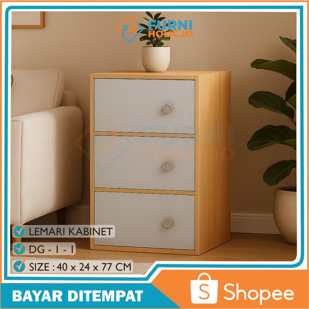 Lemari Kayu / Lemari Pakaian / Lemari Kayu Minimalis / Lemari Buku / Lemari 3 Pintu