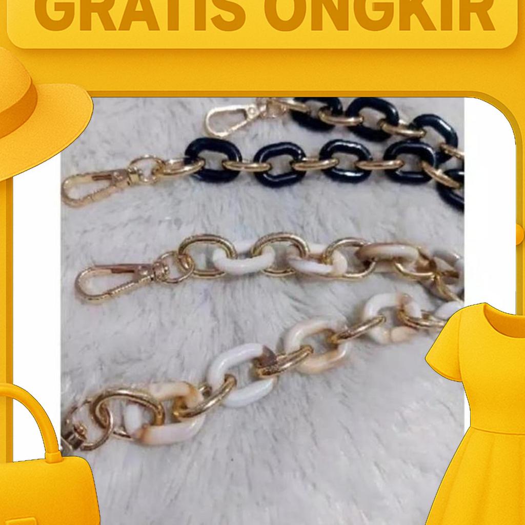 Tali Tas Rantai Acrylic Bag Dompet Cocok Untuk Kondangan Pesta Import