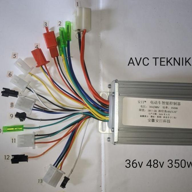 controller sepeda listrik 36v/48v 350watt kontroller bldc