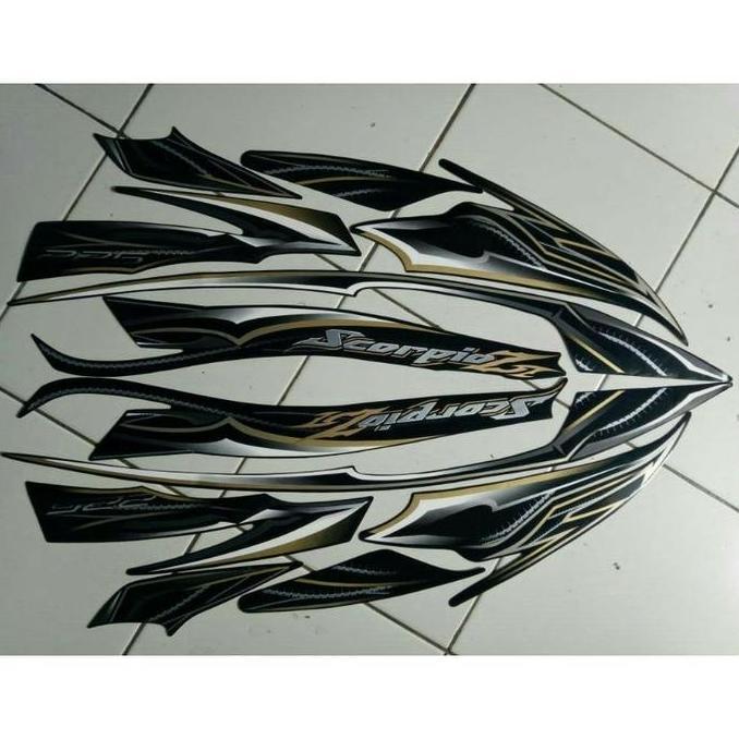 New- stiker striping yamaha scorpio z 2010 hitam