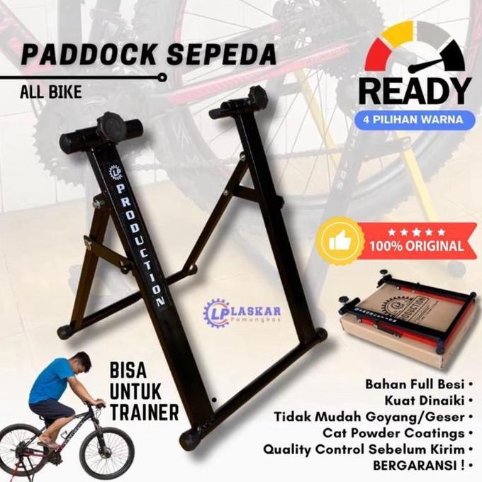 Stand Paddock Sepeda Statis Bike Trainer Fixie Roadbike MTB Seli UNIVERSAL Outdoor