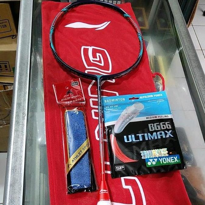 Raket Badminton Lining Aeronaut 9000 Grade Ori/Kualitas Super dengan Stabilizer Torsion Angle, Berat