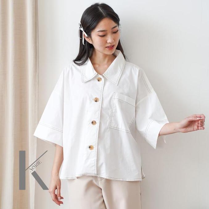 KAORIE STUDIO SHIRT - KEMEJA WANITA - KEMEJA OVERSIZED WANITA - ATASAN OVERSIZED WANITA - KEMEJA BOR