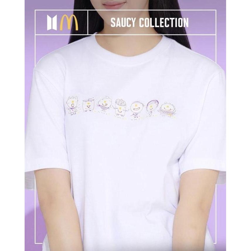 BTS X MCD Tshirt White