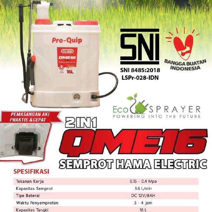 QME 16 SPRAYER AKI 2 IN 1 PRO QUIP KNAPSACK ORIGINAL DAN TERPERCAYA