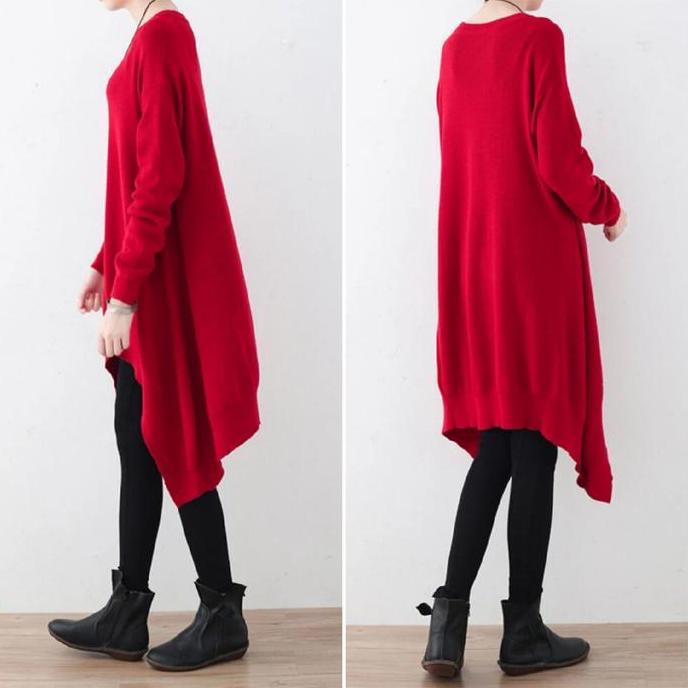Casual Solid Long Sleeve Irregular Blouse by O-Newe NewChic