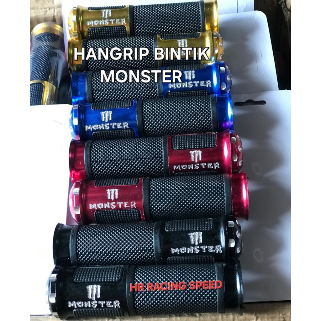 HANDGRIP MOTOR BINTIK MONSTER UNIVERSAL - HANDLE GRIP MOTOR VARIASI