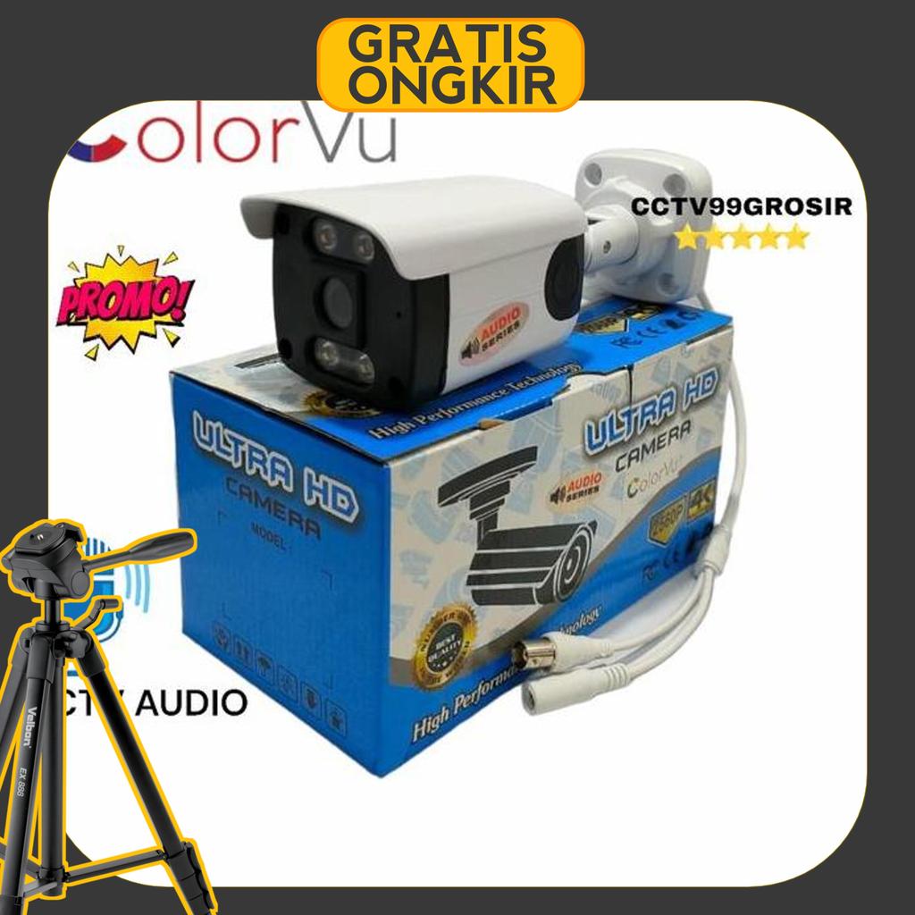 Kamera Cctv Outdoor Colorvu Built In Mic Lens 8Mp Full Color ( Audio )