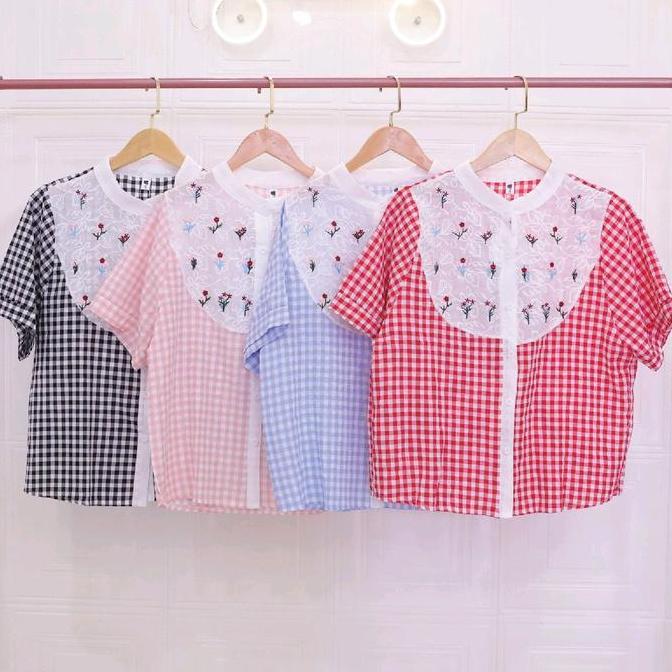 TB0343 Atasan Kotak Flower