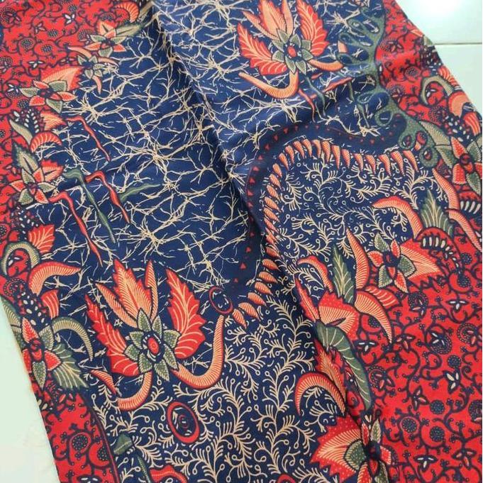 KAIN BATIK CIREBON TRUSMI DOBY DOBBY DOBI PRINT DASAR PUTIH SOFT CERAH