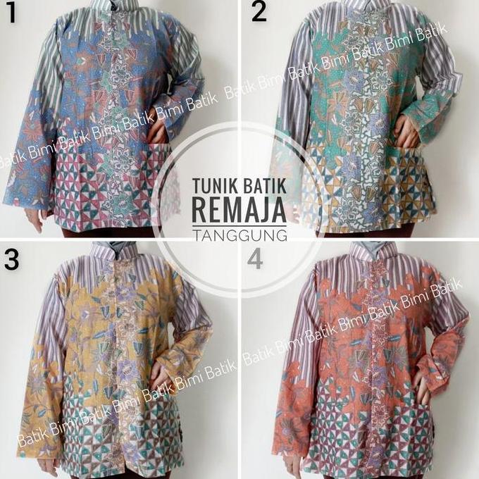 Blouse tunik batik wanita modern ekslusif
