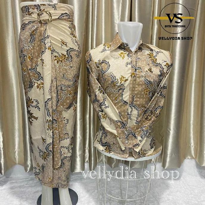 couplean rok lilit batik kemeja batik pasangan // couplean rok lilit batik kemeja batik pernikahan /