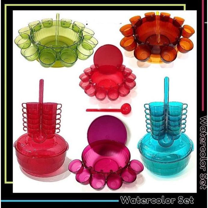 Tupperware Watercolor Collection set 16 pcs Promo Premium
