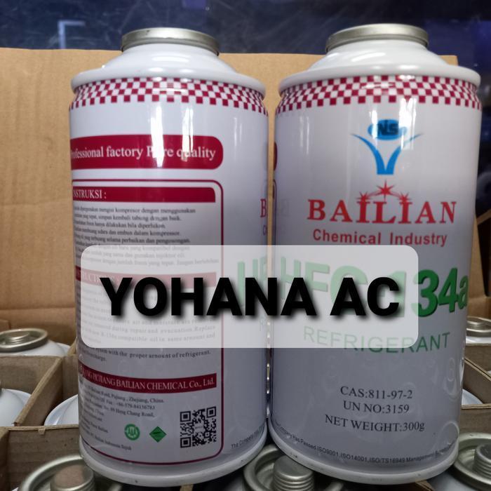 Freon Ac Mobil Bailian Kaleng R134A 300G Asli Original Dan Terpercaya