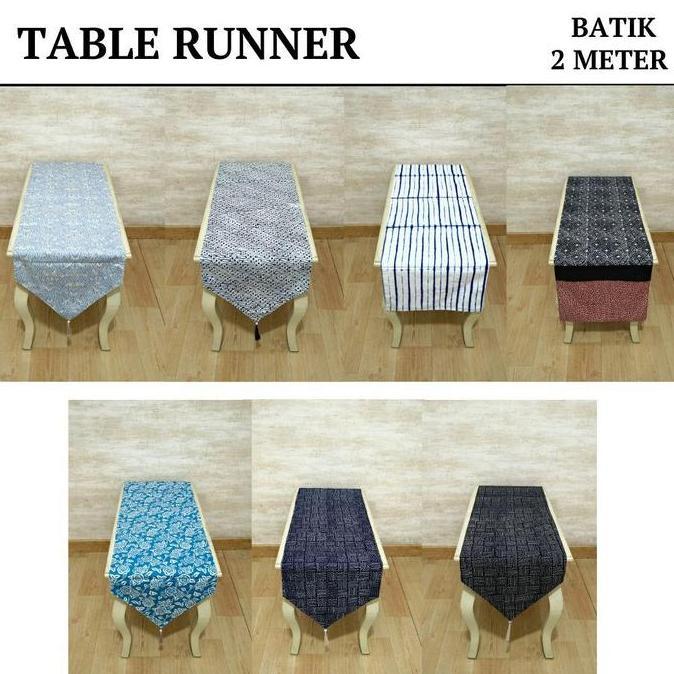 Table Runner / Taplak Meja Makan / Bed Runner Bordir Panjang 2 Meter