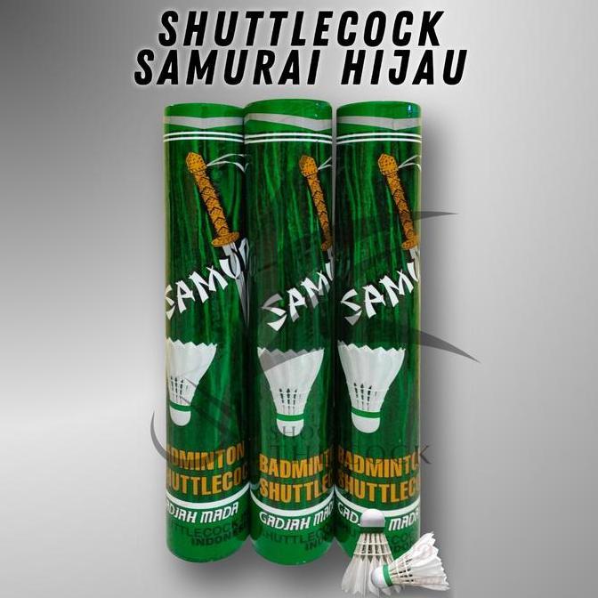 ORIGINAL Shuttlecock/Cock/Kok Samurai Hijau