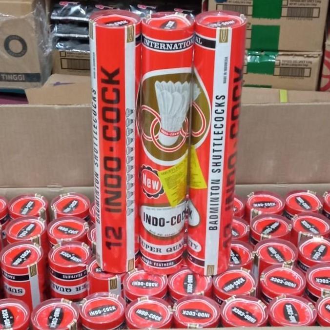 Shuttlecock Badminton Kok Bola Bulutangkis Indocock 1 Slop Isi 12 pcs Raket