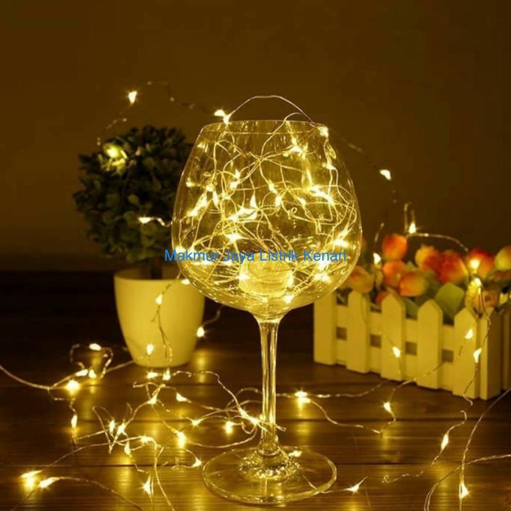Lampu Led Tumblr dekorasi kawat 10M 10 Meter / natal indoor outdoor