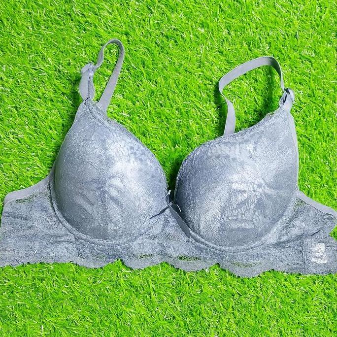 Murah Bra Remaja Wanita Kawat Busa Sedang Push Up Cup A/Kecil Kait 3 Bh Renda Cantik Beha Dewasa Lem