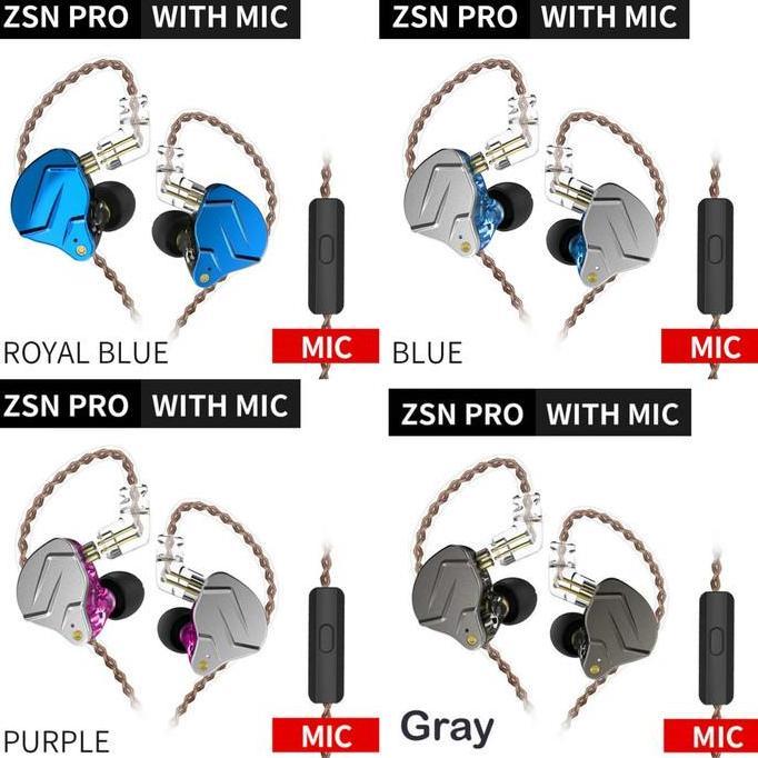 KZ ZSN Pro Hybrid In-Ear Earphone Dual Driver