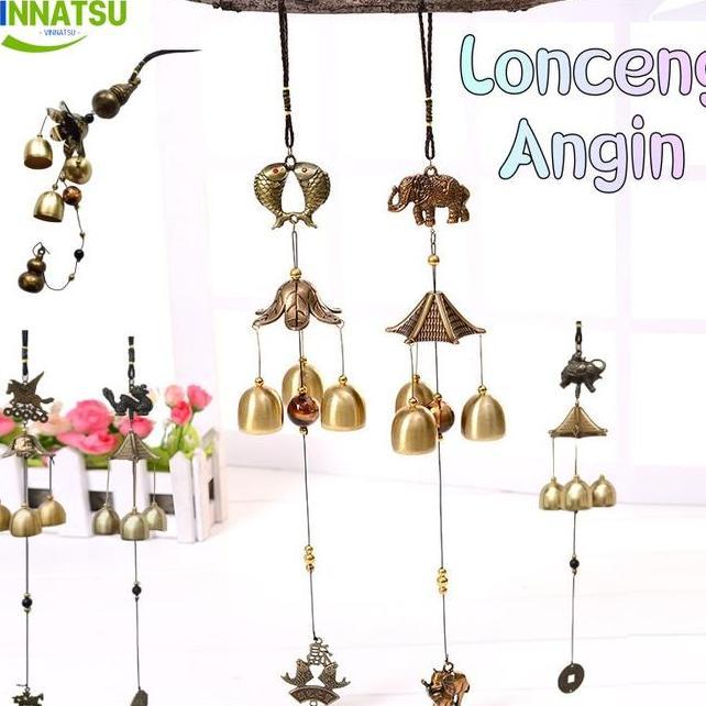 Vinnatsu Lonceng Angin Chimes Luar Ruang Lonceng Angin Halaman Copper Antique Windchime Wall Hanging