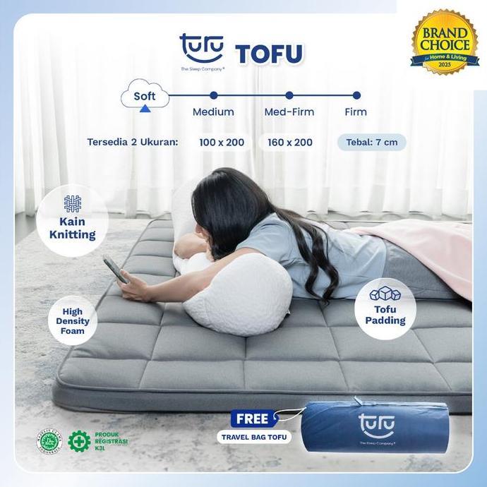 tool_kitsz - turu turu tofu kasur lantai gulung premium - travel bed piknik + tas