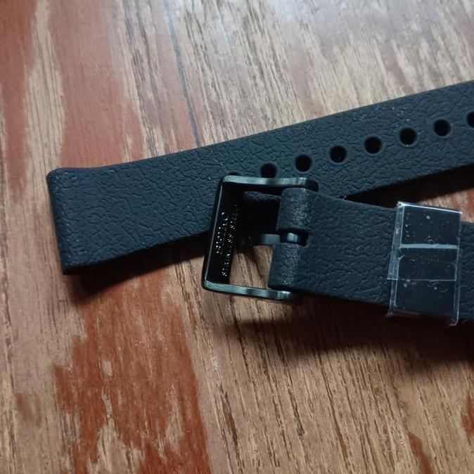 original 20mm tali jam rubber strap seiko diver allblack Terlaris