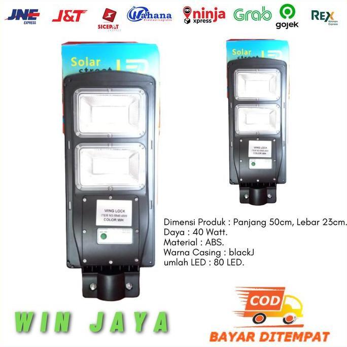 Lampu Jalan Tenaga Surya 40 Watt Pju Led Lampu Led Panel Tenaga Surya
