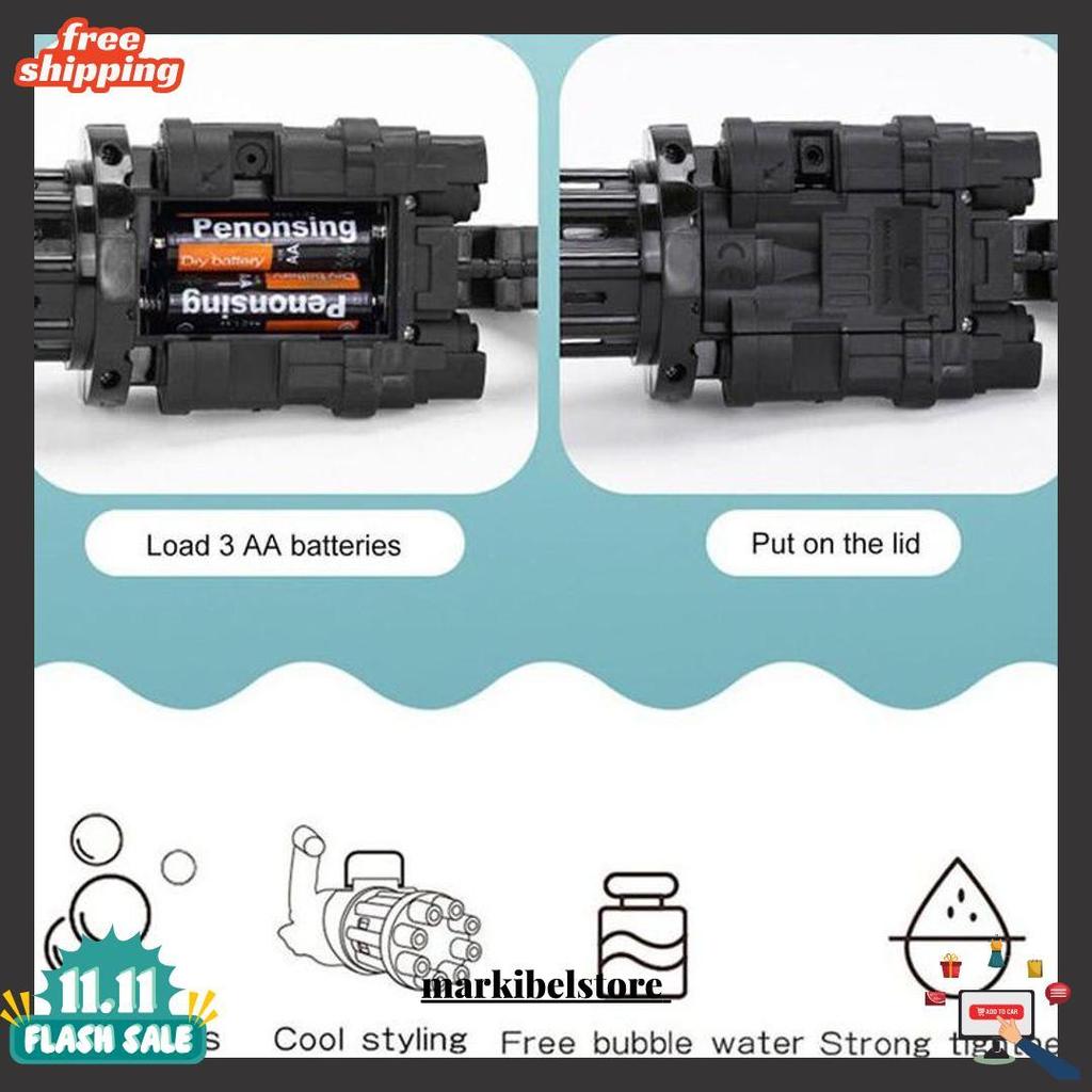Mainan Bubble Gun Tembakan Gelembung Bubble Elektrik Trend Tiktok Bisa Cod