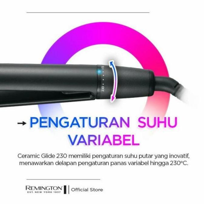 REMINGTON S3700 Ceramic Glide 230 Straightener S 3700 Catokan Rambut