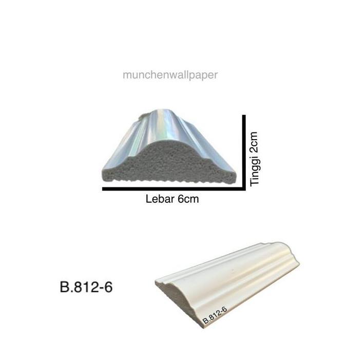 List Wall Moulding PVC Ukiran Dinding 2,9 Meter