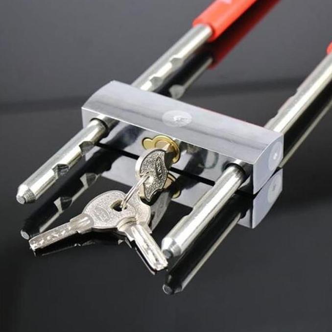 Steering Grip Lock LBX Kunci Pengaman Anti Maling Setir Mobil Stang Rem Motor Pintu Kaca Gembok Baja