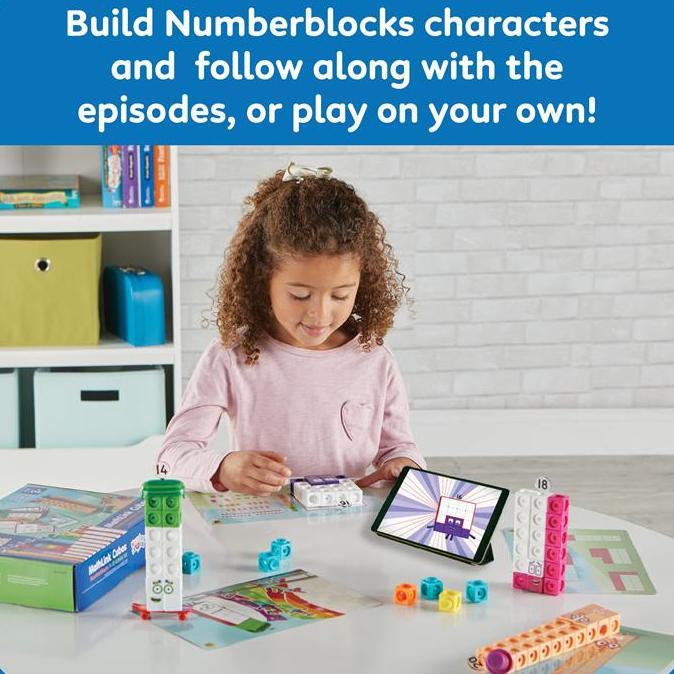 Hand2Mind Numberblocks MathLink Cubes 1120 Activity Set, Permainan Dengan Karakter Numberblocks 11-2