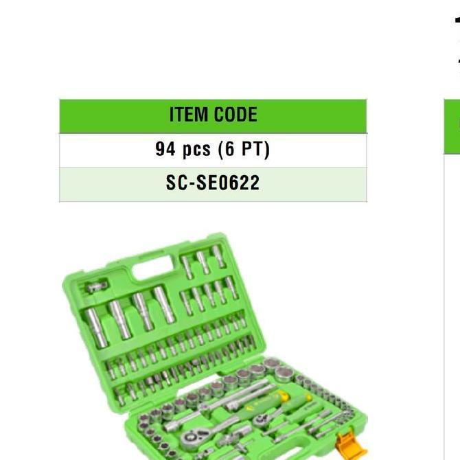 Murah Tekiro Kunci Sok Set 94 Pcs Hand Socket Tekiro 94Pcs