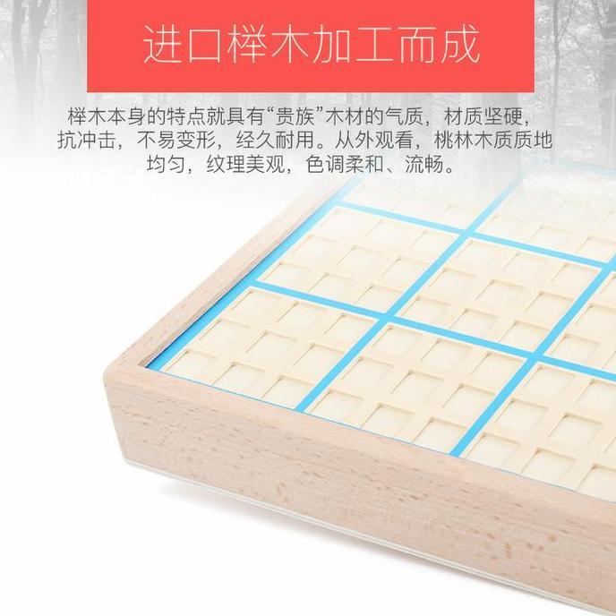 Mainan Edukasi Montessori sudoku / wooden sudoku