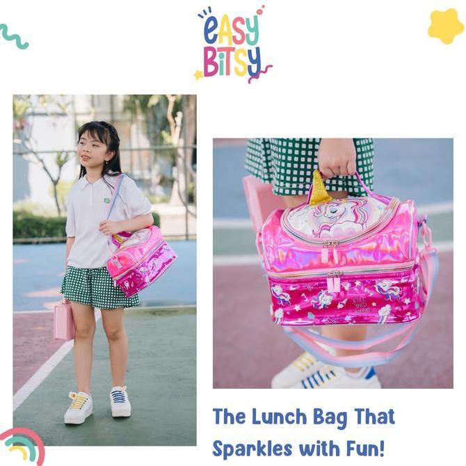 Easy Bitsy - Tas Bekal Anak  Laki-Laki Perempuan Lunch Bag Box Tempat Makan TK SD - Petty