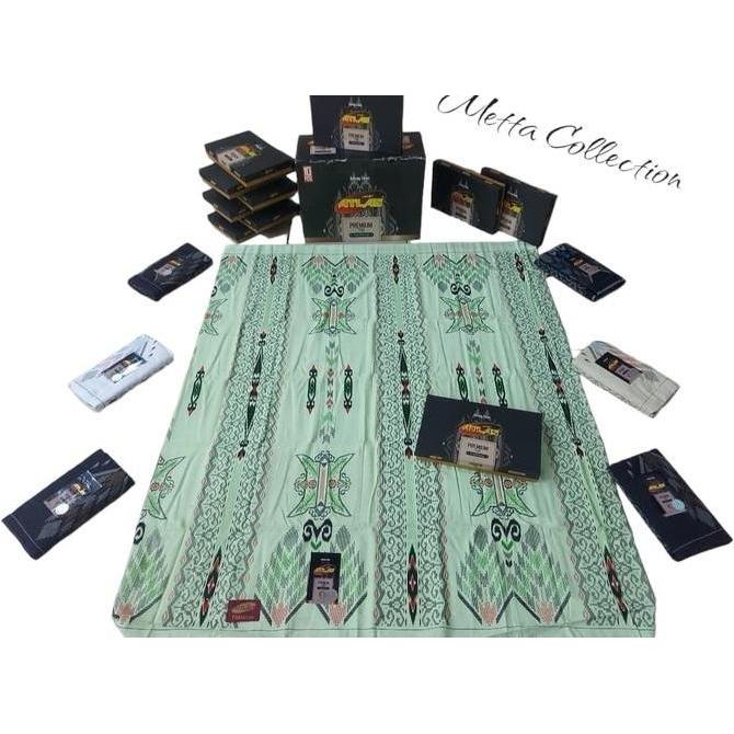 Miliki Sarung Atlas Premium Gold 735 Kembang
