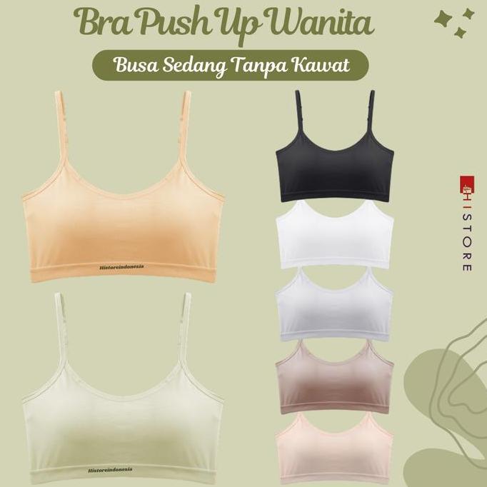 Murah Bra Push Up Premium Wanita Bahan Katun Cup AB ( Cup A-B ) Ukuran 40-70 kg Soft & Comfort 382 N