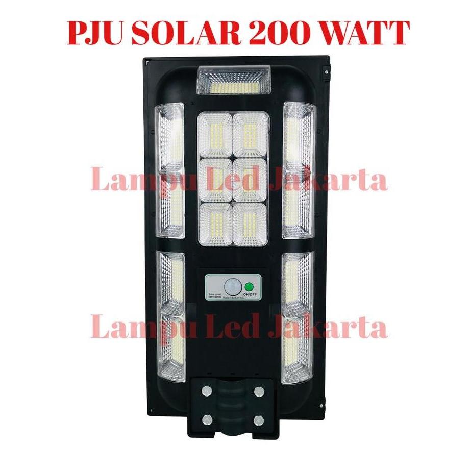 TERBARU - Lampu PJU solar 200watt 200w. Street light solar panel 200w PJU LED