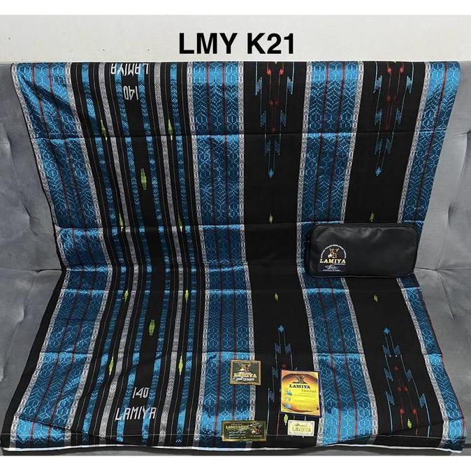 Miliki Sarung Lamiya Jahit Tengah Bahan Mesres 200 Dan 140