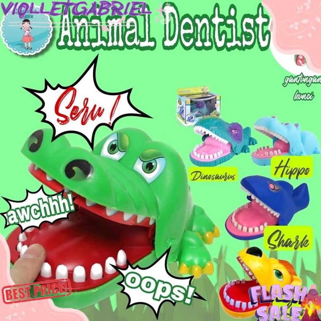 New Produk Mainan Dentist Shark/Mainan Anak Gigit Jari Ikan Hiu/Permainan Gigi Buaya Crocodile Denti