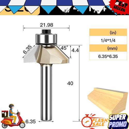 Premium Mata Router Trimmer Profil Flush Trim Hpl Laminate 45 Derajat