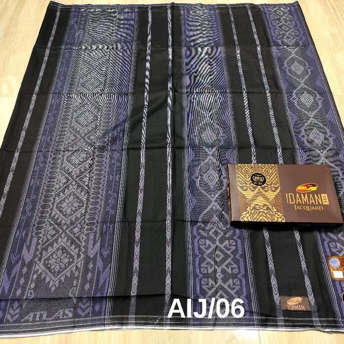 Spesial Sarung Atlas Idaman Jacquard Gold Motif Full Timbul Katun Merk Atlas - Dewasa, Tenun, Muslim