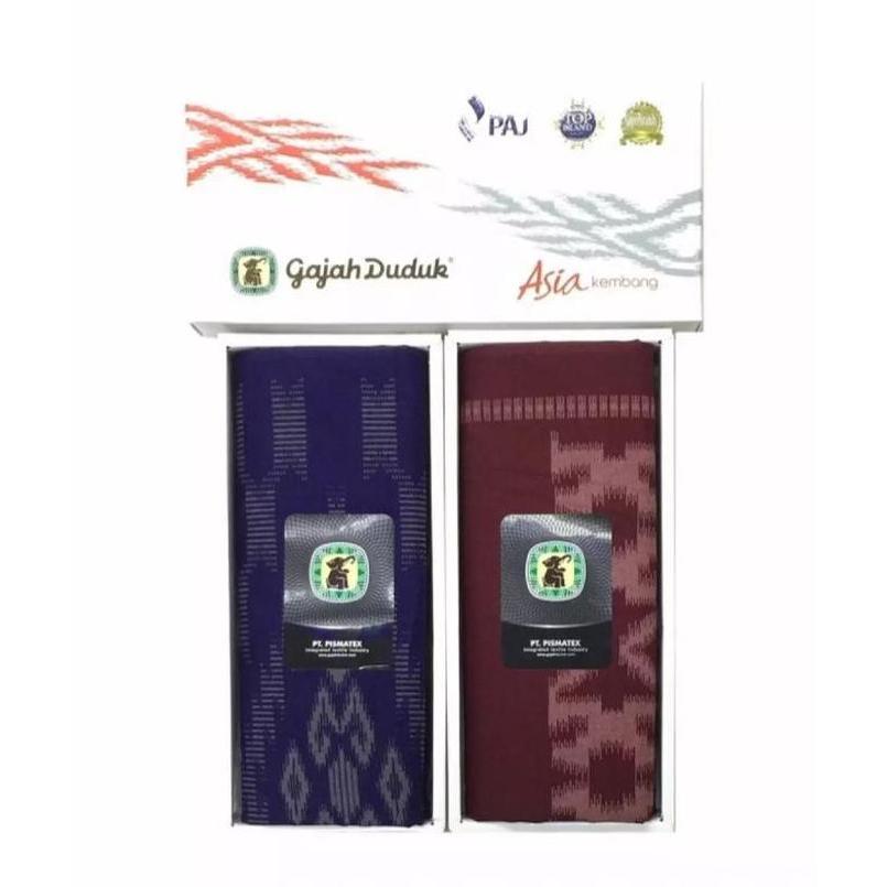 Miliki Kain Sarung Gajah Duduk Asia Kembang Ukuran Dewasa Bahan Halus Dan Lembut / Kain Sarung Gajah