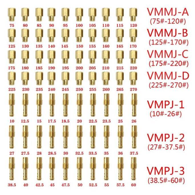 10 set Main Pilot jet Mikuni VM TM VM22 VM24 VM26 VM28 Ninja Satria R