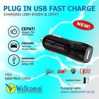 PROMO Charger Mobil Fast Charging - Charger Mobil Fast Charge Wellcomm