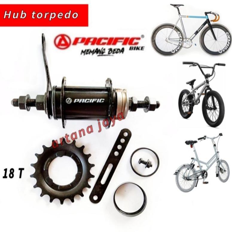 Rem Torpedo Hub Sepeda Fixie BMX 36H 18T Pacific Torpedo