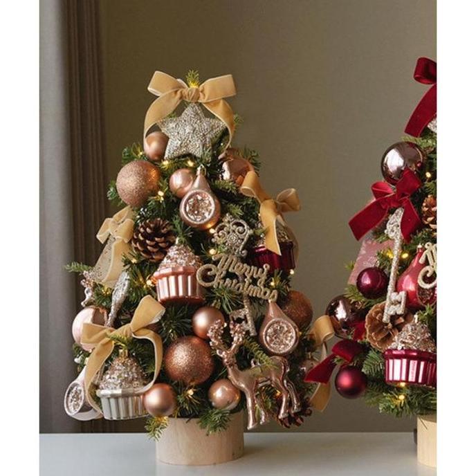 Champagne Mini Christmas Tree