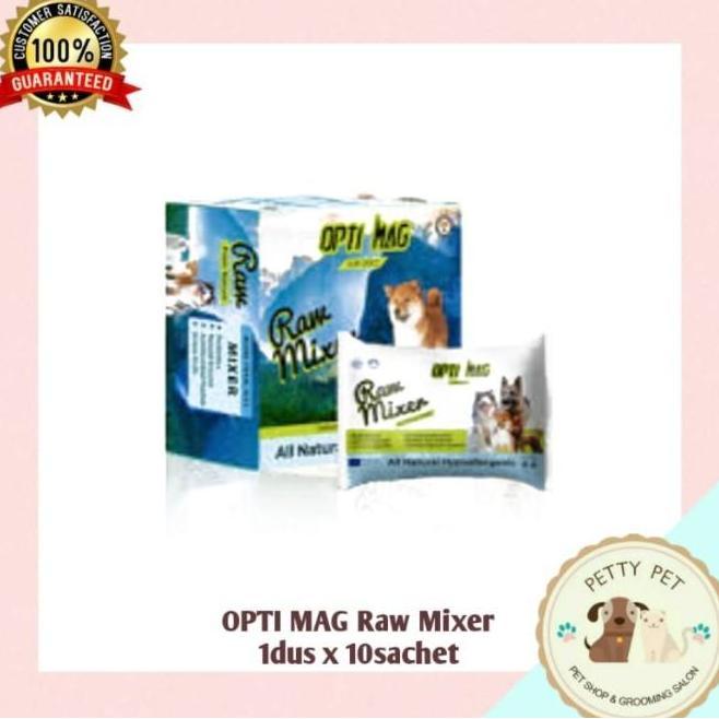 Vitamin Anjing Opti Mag Raw Mixer 1dus/10sachet Dog Supplement Dog